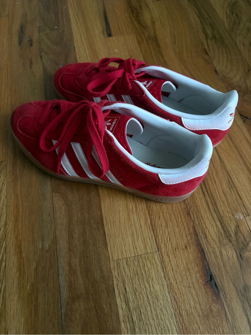 Red Adidas Gazelle Sneakers - Women